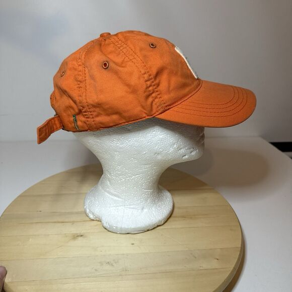 Tommy Hilfiger Hat H Logo Embroidered Strapback Adjustable Orange Cap - Picture 4 of 6